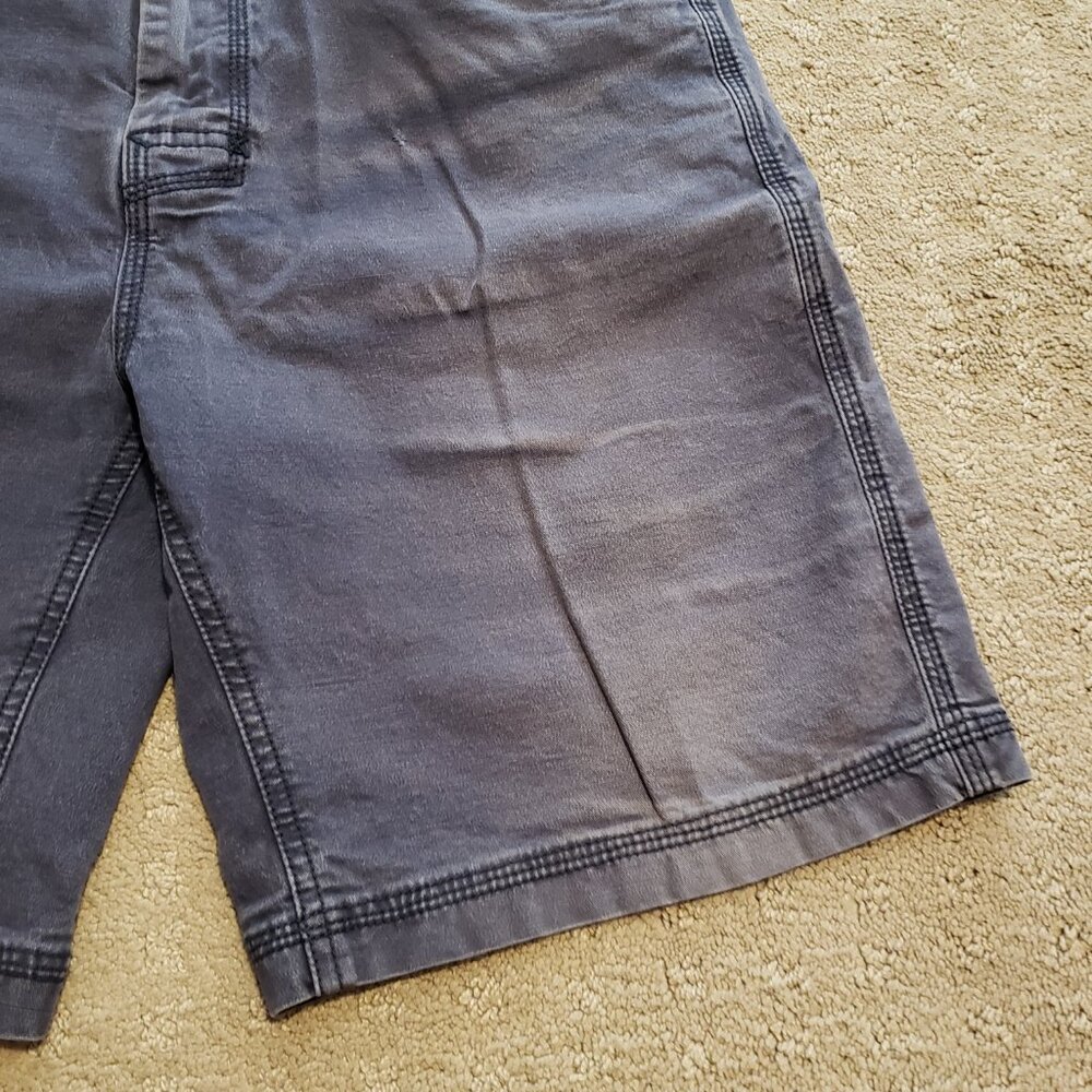 Prana Hiking Shorts Men's 34 Navy Blue 9 Inseam Outdoor Summer Sun Damaged - Picture 13 of 14